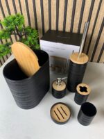 ⁦Ensemble de 6 accessoires de salle de bain design ovales – طقم أدوات الحمام من 6 قطع⁩ - الصورة ⁦9⁩