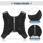 ⁦Gilet lesté d’entrainement 5KG réglable avec bretelles élargies – صدرية تدريبات للمحترفين⁩ - الصورة ⁦4⁩