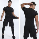 ⁦GYM Sport Kit Compression pour Hommes 3 pcs - طقم رياضي 3 قطع⁩ - الصورة ⁦5⁩