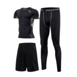 ⁦GYM Sport Kit Compression pour Hommes 3 pcs - طقم رياضي 3 قطع⁩ - الصورة ⁦6⁩