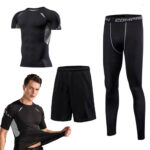 ⁦GYM Sport Kit Compression pour Hommes 3 pcs - طقم رياضي 3 قطع⁩ - الصورة ⁦2⁩