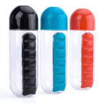 ⁦Organisateur de médicaments et bouteille d'eau portable 600ML⁩ - الصورة ⁦2⁩