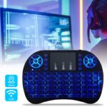 ⁦Clavier et Pad sans fil Tricolor rétroéclairé USB multimédia contrôle⁩ - الصورة ⁦6⁩