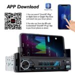 ⁦Poste radio BT In-dash 1 Din Fm Aux-in Récepteur SD USB avec support de téléphone⁩ - الصورة ⁦4⁩