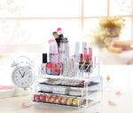 ⁦Boîte de rangement de maquillage acrylique avec 3 tiroirs⁩ - الصورة ⁦3⁩