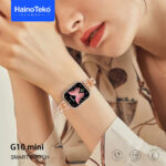⁦Haino Teko Germany G10 Mini Amoled Display 4 paires de bracelets – ساعة ذكية للنساء⁩ - الصورة ⁦6⁩