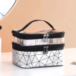 ⁦Trousse de maquillage et cosmétiques double couche étanche V1⁩ - الصورة ⁦4⁩