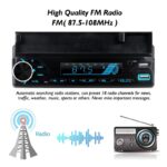 ⁦Poste radio BT In-dash 1 Din Fm Aux-in Récepteur SD USB avec support de téléphone⁩ - الصورة ⁦6⁩