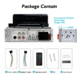 ⁦Poste radio BT In-dash 1 Din Fm Aux-in Récepteur SD USB avec support de téléphone⁩ - الصورة ⁦5⁩