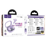 ⁦Écouteurs sans fil Bluetooth 5.3 HOCO EQ6 Purple – سماعات لاسلكية أصلية⁩ - الصورة ⁦7⁩