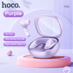 ⁦Écouteurs sans fil Bluetooth 5.3 HOCO EQ6 Purple – سماعات لاسلكية أصلية⁩ - الصورة ⁦5⁩