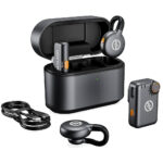 ⁦Microphone cravate sans fil Hollyland Lark M2S Combo (récepteur caméra + récepteur USB-C + câble Lightning)⁩ - الصورة ⁦2⁩