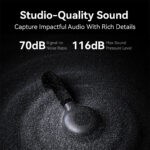 ⁦Microphone cravate sans fil Hollyland Lark M2S Combo (récepteur caméra + récepteur USB-C + câble Lightning)⁩ - الصورة ⁦5⁩
