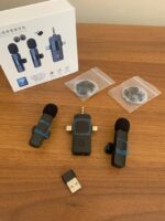⁦Microphone cravate sans fil 3 en 1 Plug and Play avec puce de réduction du bruit – ميكروفون لاسلكي⁩ - الصورة ⁦8⁩
