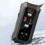 ⁦Inverter de voiture 12V 24V à 220V multiports super fast charge – محول التيار الكهربائي في السيارة⁩ - الصورة ⁦4⁩