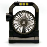 ⁦Ventilateur portable rechargeable avec lampe torche JL-9522 – مروحة محمولة مع مصباح⁩ - الصورة ⁦3⁩