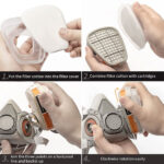 ⁦Masque respiratoire pour enlever la peinture au plomb – قناع تنفس للحرفيين⁩ - الصورة ⁦6⁩