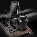 ⁦Support de téléphone pour voiture avec porte-gobelet rotation à 360° - حامل هواتف وأكواب في السيارة⁩ - الصورة ⁦12⁩