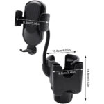 ⁦Support de téléphone pour voiture avec porte-gobelet rotation à 360° - حامل هواتف وأكواب في السيارة⁩ - الصورة ⁦14⁩