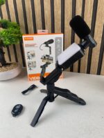 ⁦Kit d’enregistrement vidéo pour smartphone et appareil photo avec microphone à LED intégré – طقم تصورير إحترافي مع ميكروفون وإضاءة مدمجة⁩ - الصورة ⁦9⁩