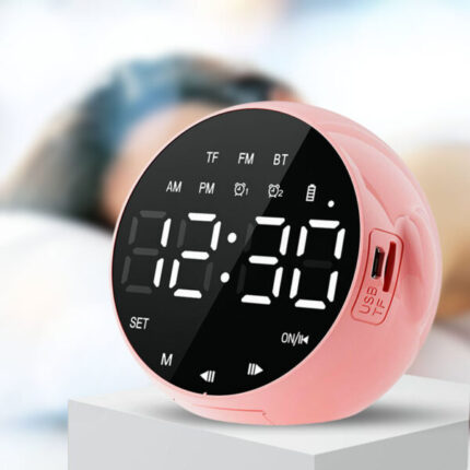 Haut Parleur Bluetooth et Réveil de bureau à LED numérique – مكبر صوت ومنبه إلكتروني