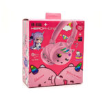 ⁦Casque Bluetooth Stéréo 5.3V avec Lumière ambiante- Design Mignon Enfant KR666⁩ - الصورة ⁦7⁩