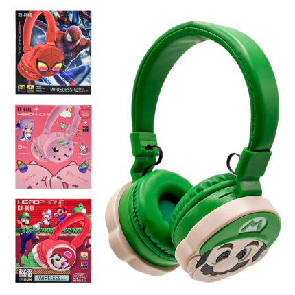 Casque Bluetooth Stéréo 5.3V avec Lumière ambiante- Design Mignon Enfant KR666