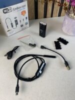 ⁦Endoscope WiFi Caméra d’inspection sans Fil 8 mm 6 LED réglables pour Smartphone – كاميرة للمناطق الضيقة⁩ - الصورة ⁦10⁩