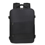 ⁦Sac à dos de voyage grande capacité avec plusieurs compartiments extensible L-263 - Noir⁩ - الصورة ⁦2⁩