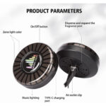 ⁦Humidificateur et Lumière d’ambiance colorées avec capteur de son RGB 1Pcs⁩ - الصورة ⁦5⁩