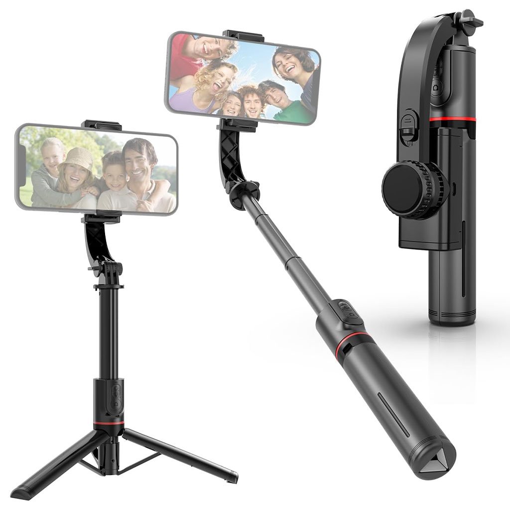 L19-cnc-1.jpg Perche à Selfie et Trépied avec Bras Télescopique L19 – حامل هواتف وعصا سيلفي 3في1 - الصورة 1
