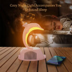 ⁦Haut-Parleur Bluetooth Dauphin avec Lampe d’Ambiance LED RGB et Chargeur Sans Fil 15W⁩ - الصورة ⁦3⁩