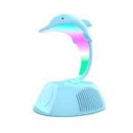 ⁦Haut-Parleur Bluetooth Dauphin avec Lampe d’Ambiance LED RGB et Chargeur Sans Fil 15W⁩ - الصورة ⁦5⁩