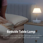 ⁦Lampe de table avec port USB à intensité variable 3 couleurs – مصباح ومقبس طاقة⁩ - الصورة ⁦5⁩