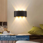 ⁦Applique Murale LED 6W D’Éclairage Extérieur 3 Lampes en PP⁩ - الصورة ⁦4⁩