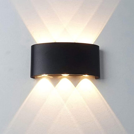 Applique Murale LED 6W D’Éclairage Extérieur 3 Lampes en PP