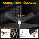⁦Phare LED Anti-brouillard 1PCS avec 5 Modes d’éclairage 12V-24V IP68 étanche – مصباح عالي السطوع للسيارات والدراجات النارية⁩ - الصورة ⁦4⁩