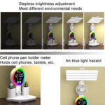 ⁦Lampe de Bureau LED Ambiante avec Alarme et Lumière RGB – مصباح مكتب ومنبه بأضواء ملونة⁩ - الصورة ⁦6⁩