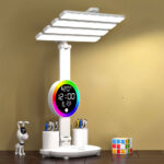 ⁦Lampe de Bureau LED Ambiante avec Alarme et Lumière RGB – مصباح مكتب ومنبه بأضواء ملونة⁩ - الصورة ⁦2⁩