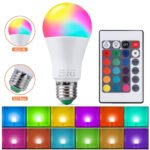 Ampoule LED RGBW E27 à intensité variable 16 couleurs – مصباح بأضواء ملونة