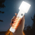 ⁦Lampe de poche à double source de lumière chargement USB⁩ - الصورة ⁦4⁩
