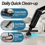 ⁦Aspirateur sans Fil Portable avec 4 Têtes Accessoires 9000Pa – مكنسة كهربائية محمولة⁩ - الصورة ⁦7⁩
