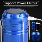 ⁦Lampe de Camping 2IN1 Rechargeable Solaire Pliable YD-3589⁩ - الصورة ⁦4⁩