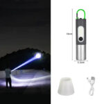 ⁦Lampe de poche LED zoomable 4 modes, Rechargeables 1800mAh⁩ - الصورة ⁦5⁩