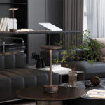 ⁦Lampe de table rechargeable sans fil finition de haute qualité LED 3 couleurs – مصباح ديكور بعدة درجات ضوئية⁩ - الصورة ⁦4⁩