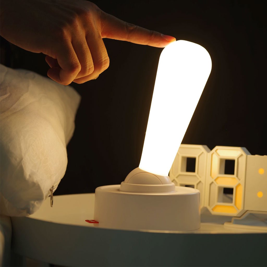 Lever-Light-cnc-2.jpg Veilleuse LED à Levier avec Interrupteur à bascule Rechargeable – مصباح غرف نوم قابل للشحن - Image 1