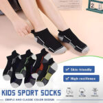 ⁦Chaussettes de Sport à la Cheville Antidérapant Orange – جوارب رياضية غير قابلة للإنزلاق⁩ - الصورة ⁦4⁩