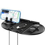 ⁦Tapis De Téléphone Antidérapant pour Voiture 6en1 Rotation à 360° – منظم أغراض في سيارة⁩ - الصورة ⁦6⁩
