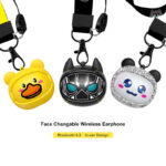 ⁦Écouteurs sans fil Modio Q12 BT5.3 avec design personnalisable et coques interchangeables – سماعات لاسلكية جودة أصلية⁩ - الصورة ⁦5⁩