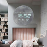⁦Horloge Murale Moon Numérique LED 13 Pouces – ساعة حائط رقمية⁩ - الصورة ⁦7⁩